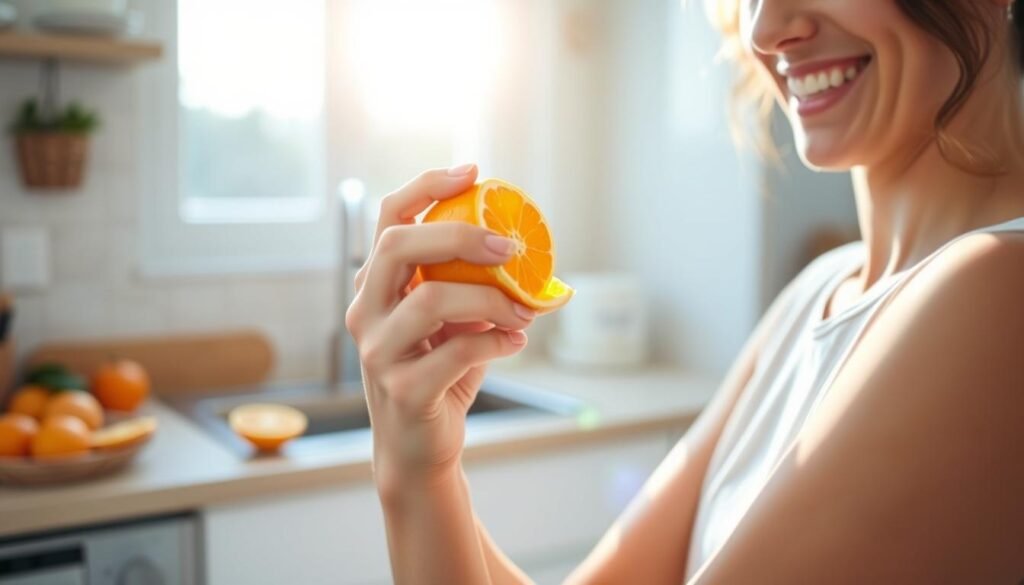 santé&forme Personne-mangeant-une-orange-le-fruit-recommande-par-Harvard-contre-la-depression-1024x585 L'Orange : Le Fruit Recommandé par Harvard Contre la Dépression