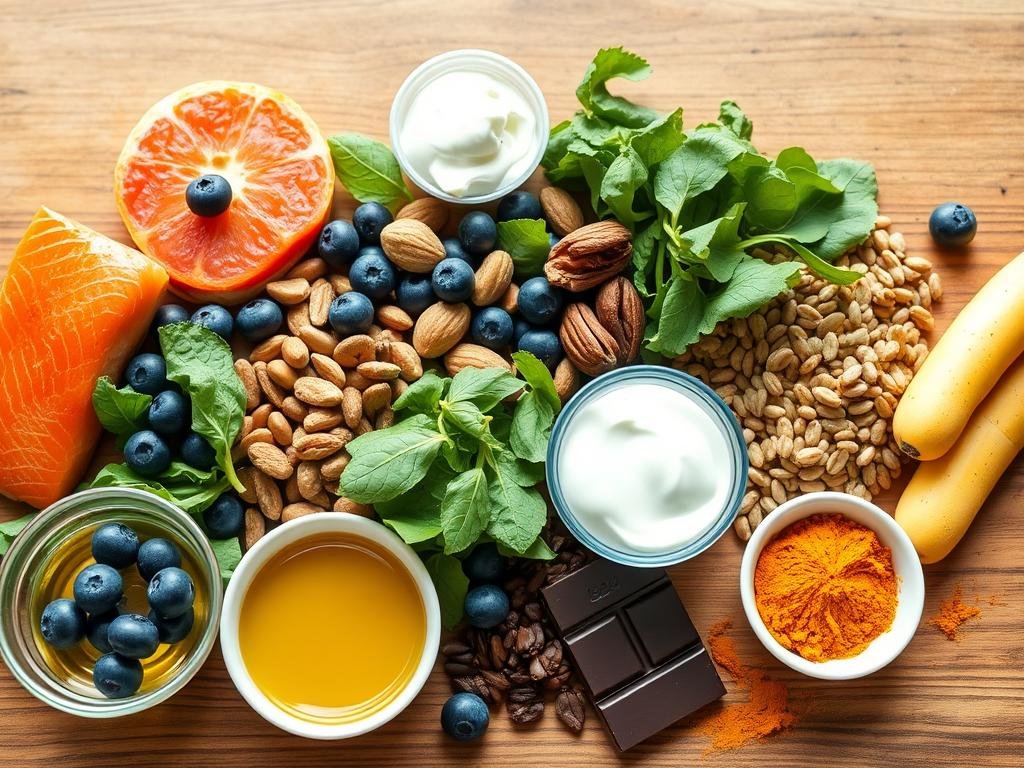 Assortiment-daliments-riches-en-energie-et-sante-pour-seniors Après 60 ans : les aliments pour faire le plein d'énergie et de santé
