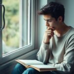 Personne réfléchissant à ses émotions et états mentaux