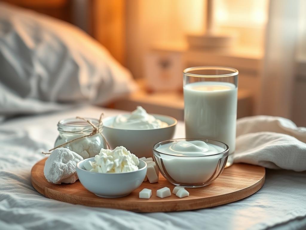 Produits-laitiers-benefiques-pour-le-sommeil 20 choses à manger avant de se coucher pour se sentir reposé le lendemain