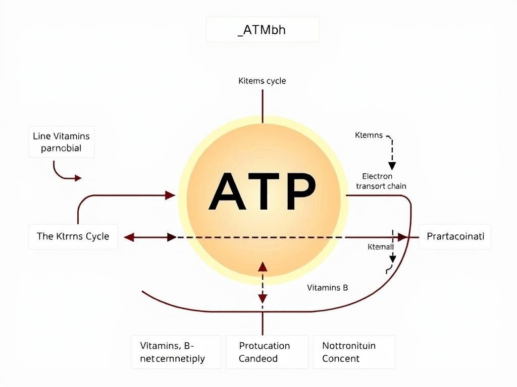 santé&forme Schema-du-processus-de-transformation-des-nutriments-en-ATP-avec-laide-des-vitamines Comment les vitamines rechargent nos batteries