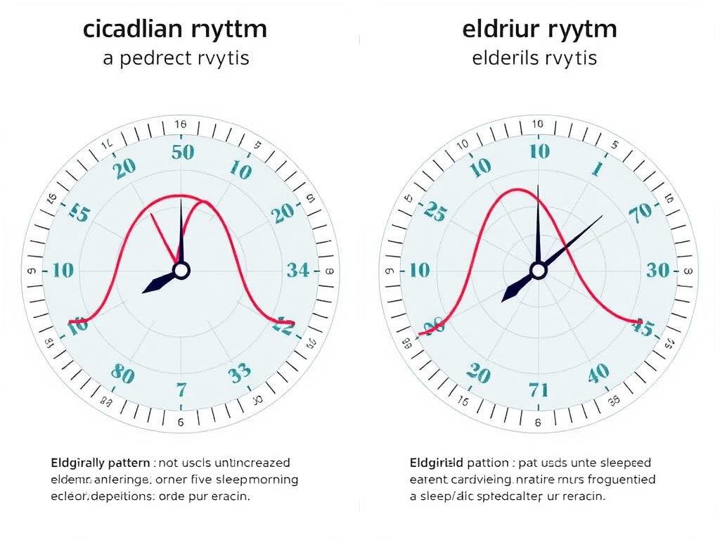 santé&forme Illustration-des-changements-du-rythme-circadien-avec-lage-affectant-le-sommeil-et-lage Sommeil et âge : Pourquoi dormir devient plus difficile en vieillissant