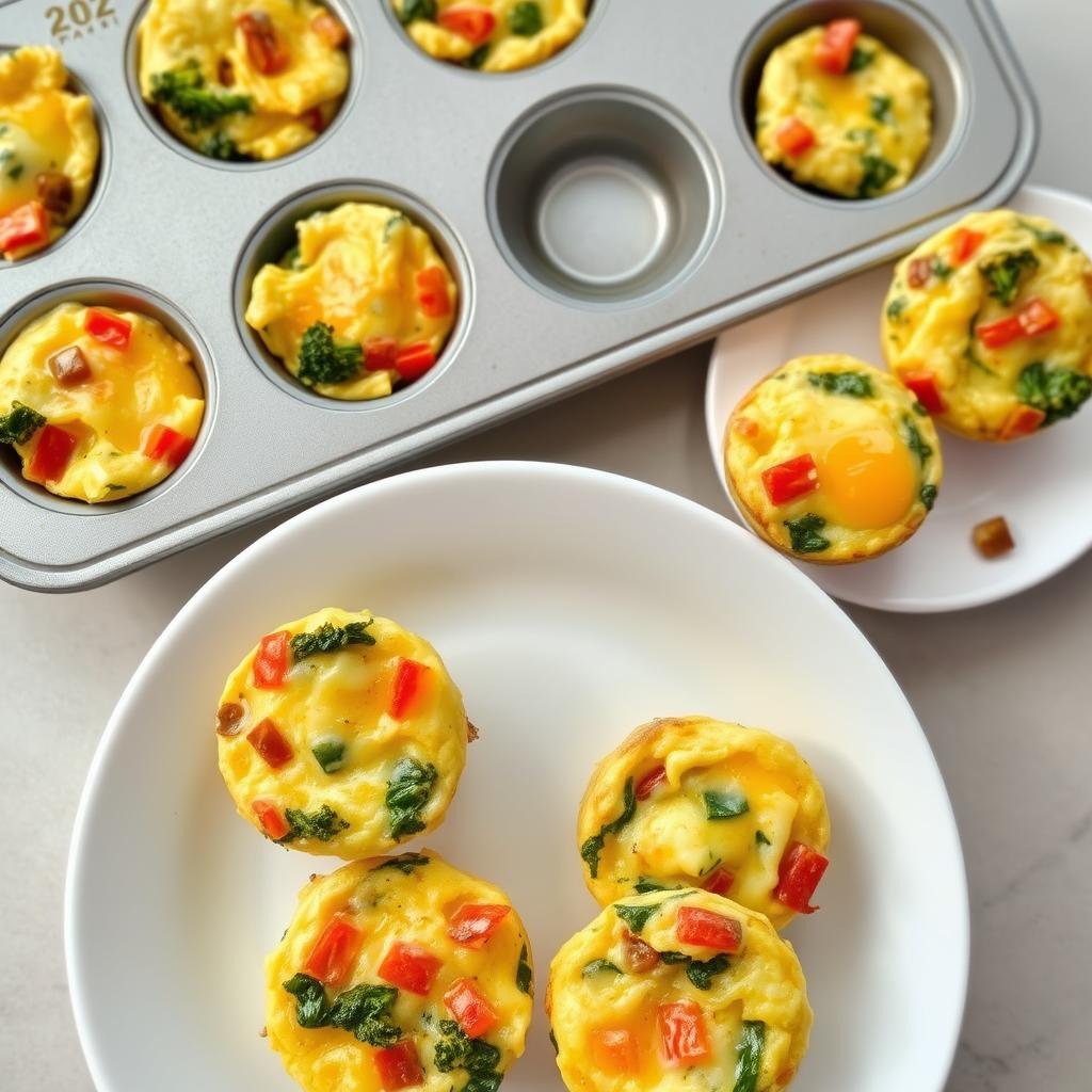 santé&forme Muffins-aux-oeufs-et-legumes-montrant-les-bienfaits-des-oeufs-sur-la-sante-dans-une-recette 10 Bienfaits des Œufs sur la Santé (et 10 Recettes à Essayer!)