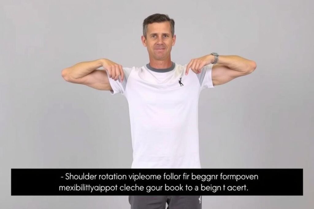 santé&forme Personne-effectuant-des-rotations-des-epaules-exercice-simple-pour-debutants-1024x683 20 exercices simples pour débutants que tout le monde peut réussir