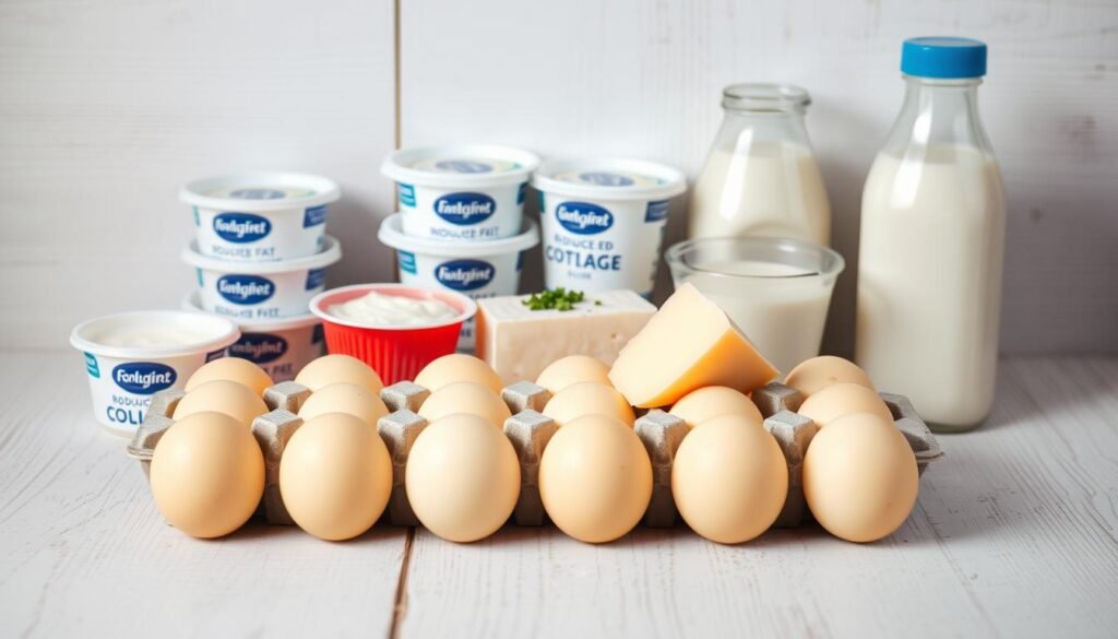 oeufs-et-produits-laitiers-alleges-1024x585 20 Aliments Faibles en Calories et Riches en Protéines