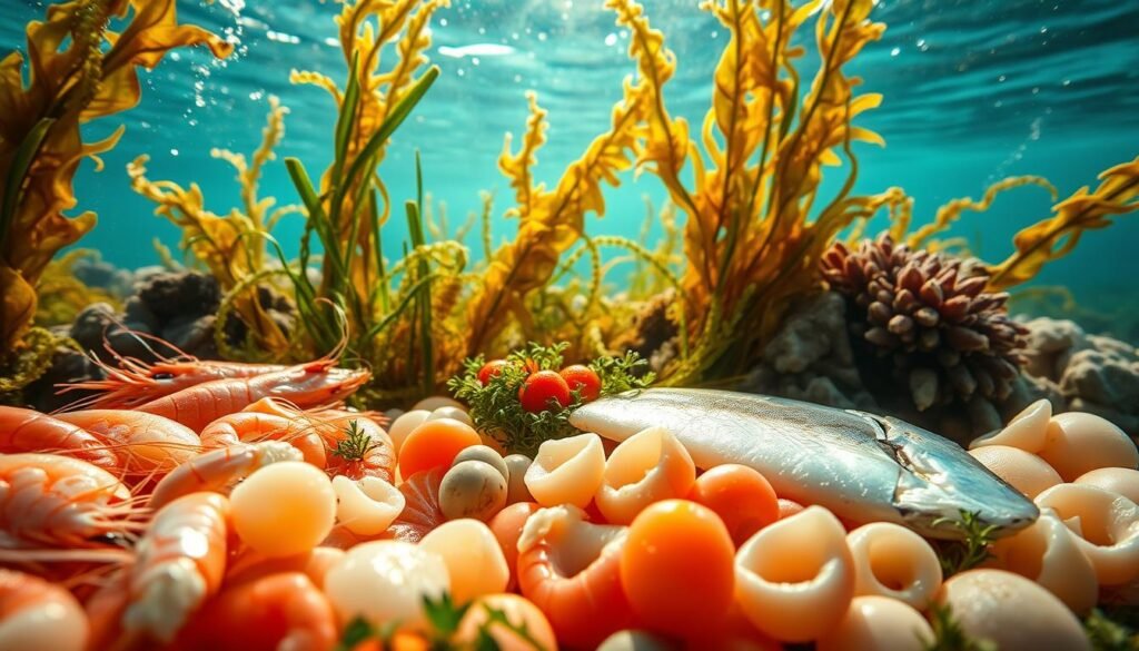 poissons-et-fruits-de-mer-1024x585 20 Aliments Faibles en Calories et Riches en Protéines