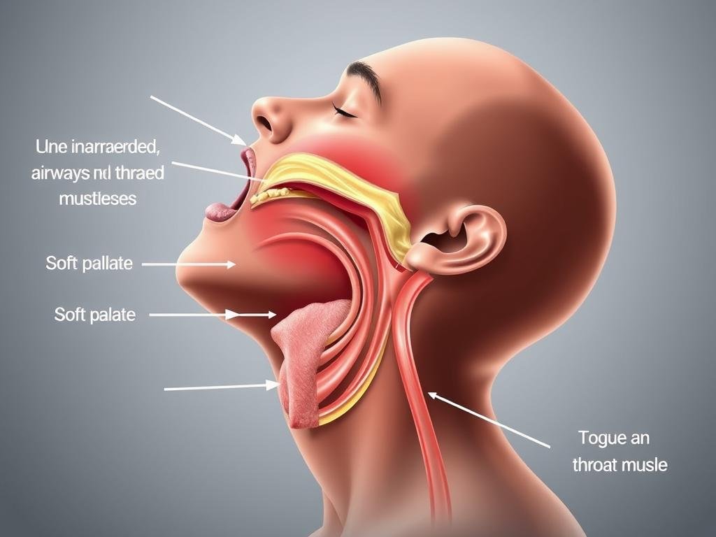 santé&forme Illustration-des-voies-respiratoires-pendant-le-ronflement Ronflements : Causes, Solutions et Conseils pour des Nuits Paisibles