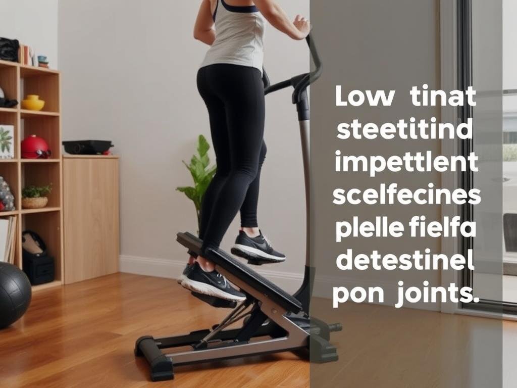 Personne-utilisant-un-stepper-un-entrainement-a-faible-impact-brulant-calories-efficacement 20 Entraînements à Faible Impact Brûlant Calories Efficacement