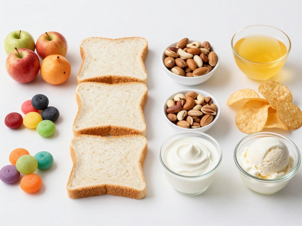 Healthy-food-swaps-showing-before-and-after-alternatives-side-by-side 10 Aliments Qui Font Grossir Sans Qu'on le Sache