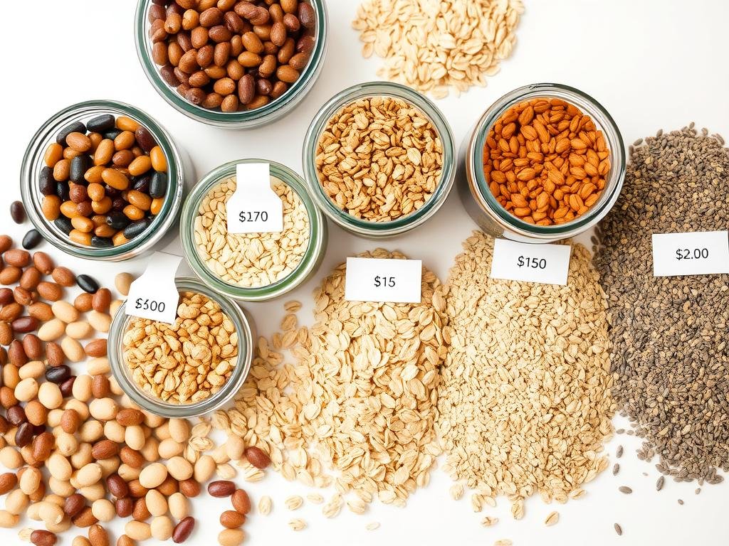 Legumineuses-et-cereales-abordables-riches-en-proteines-et-fibres 20 aliments bon marché plus sains que les super-aliments