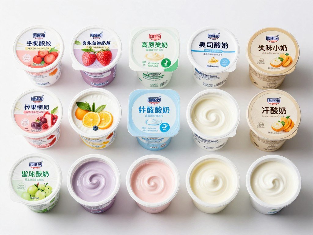 Various-flavored-yogurt-containers-showing-nutrition-labels-and-sugar-content-comparison 10 Aliments Qui Font Grossir Sans Qu'on le Sache