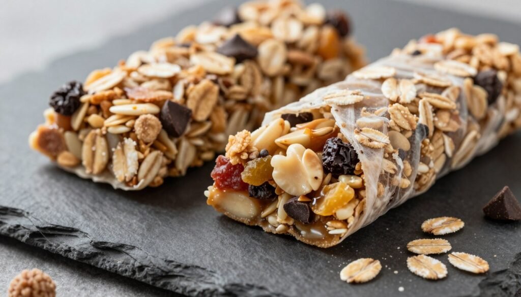 Various-granola-bars-and-cereal-bars-unwrapped-showing-their-composition-and-ingredients-1024x585 10 Aliments Qui Font Grossir Sans Qu'on le Sache